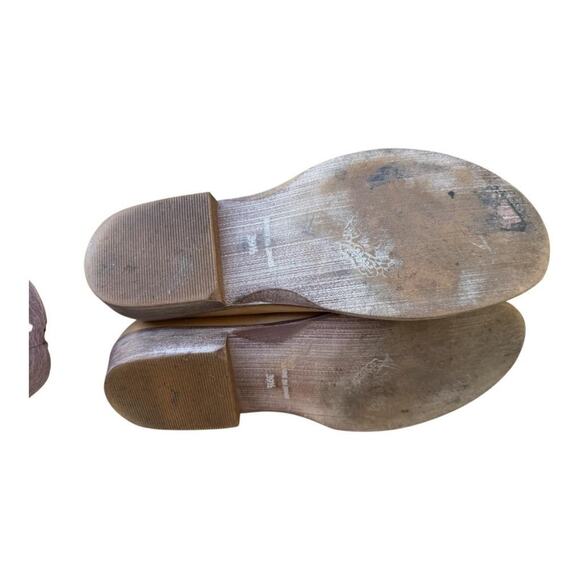 Free People Mont Blanc D'Orsay Sandal Women size 39.5 US 9.5 Tan Leather - Picture 5 of 5